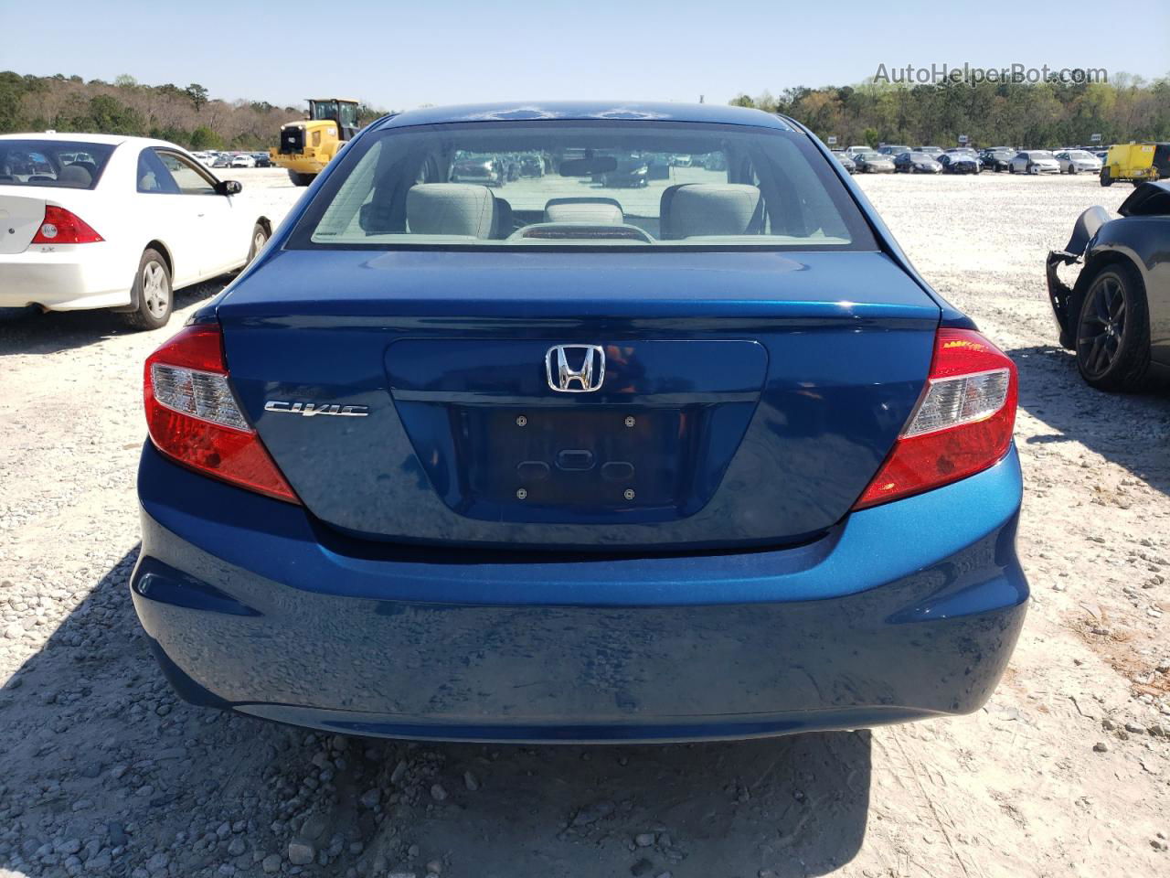 2012 Honda Civic Lx Blue vin: 2HGFB2F59CH511064