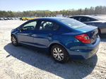 2012 Honda Civic Lx Blue vin: 2HGFB2F59CH511064