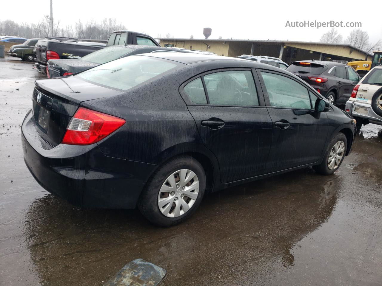 2012 Honda Civic Lx Black vin: 2HGFB2F59CH518046