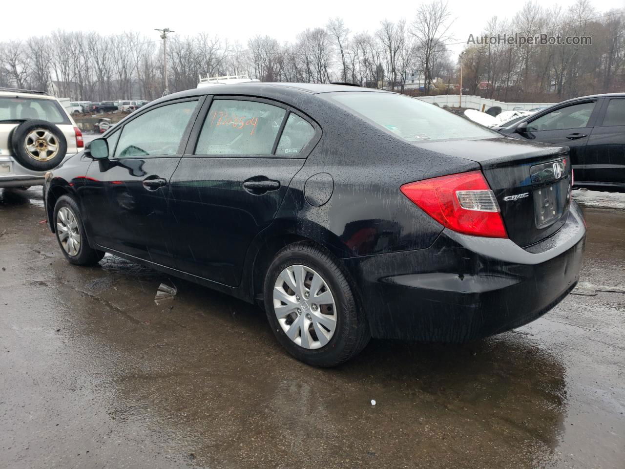 2012 Honda Civic Lx Black vin: 2HGFB2F59CH518046