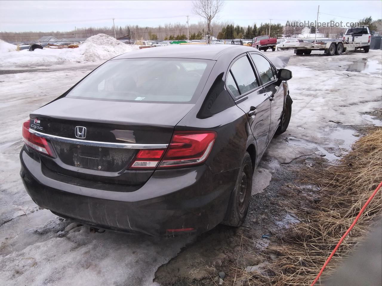 2013 Honda Civic Lx Black vin: 2HGFB2F59DH046884