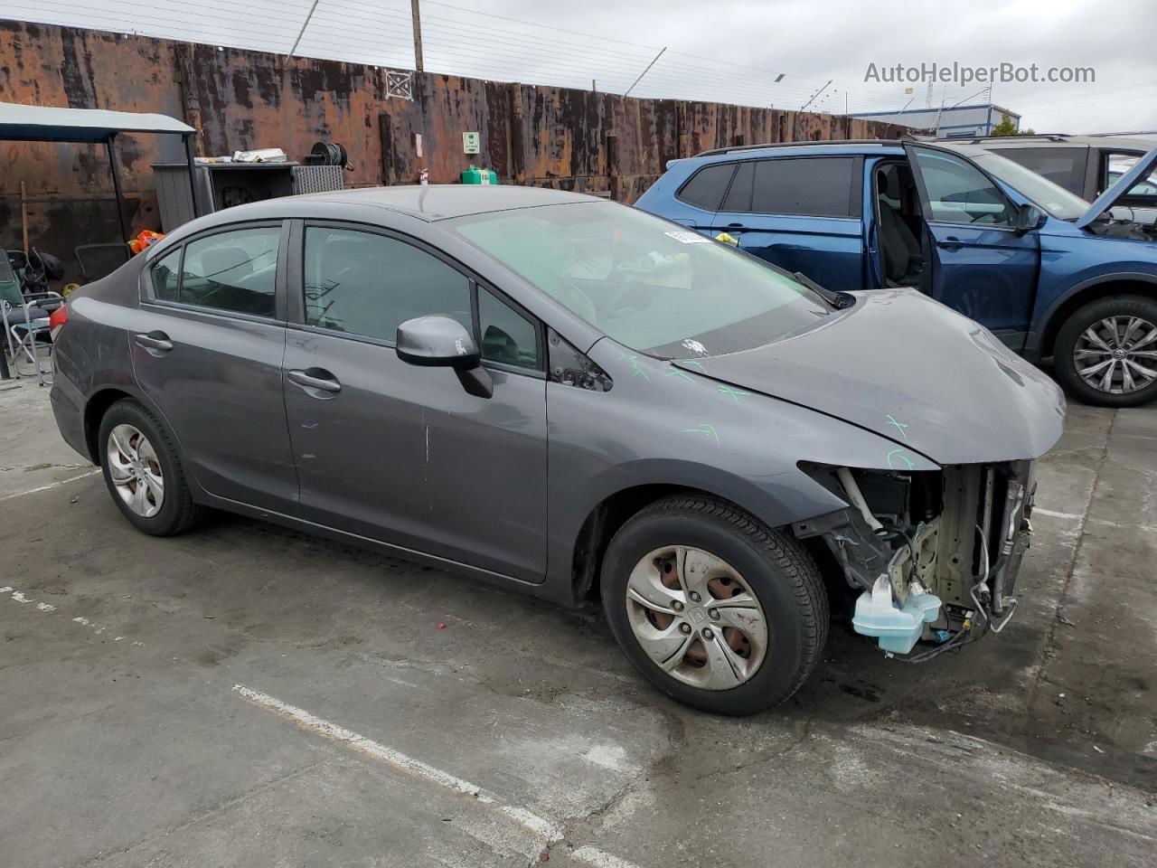 2013 Honda Civic Lx Charcoal vin: 2HGFB2F59DH525290