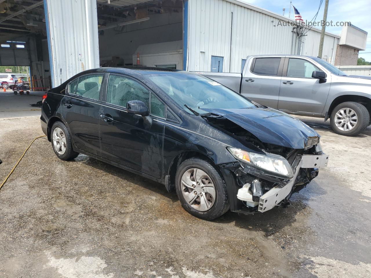 2013 Honda Civic Lx Black vin: 2HGFB2F59DH526567