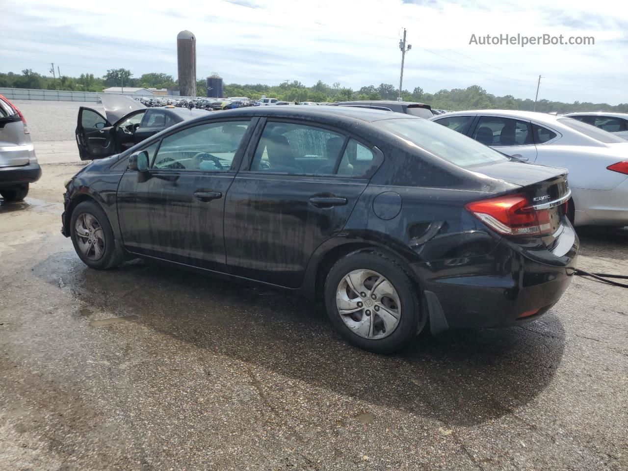 2013 Honda Civic Lx Black vin: 2HGFB2F59DH526567