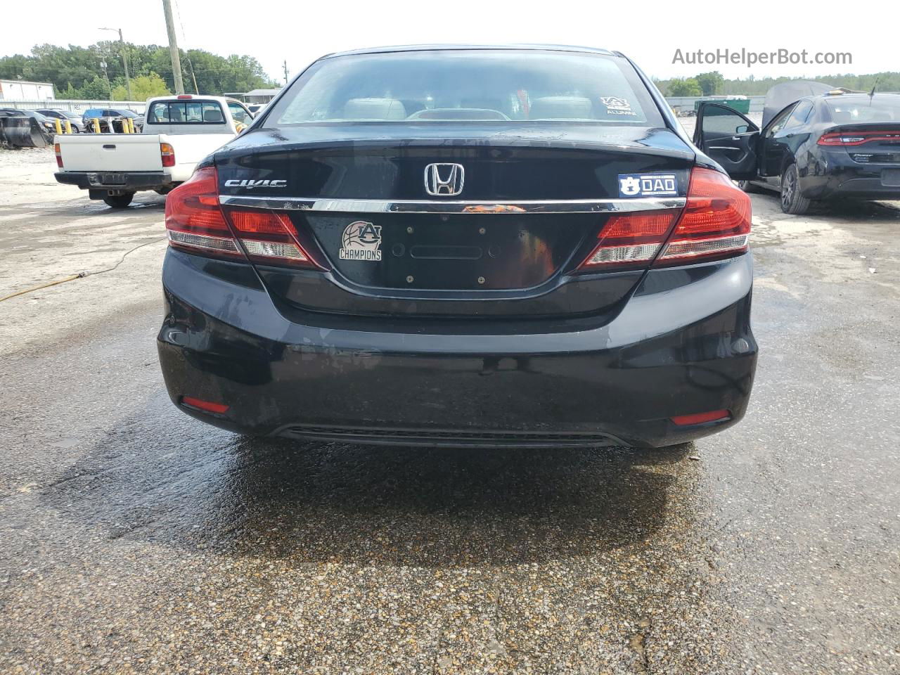 2013 Honda Civic Lx Black vin: 2HGFB2F59DH526567