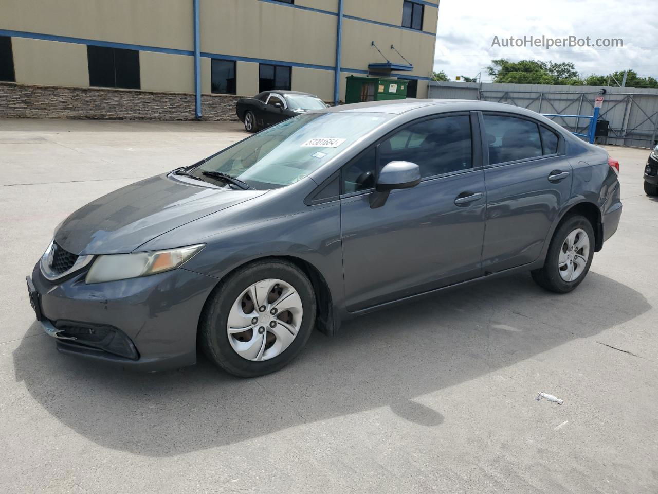 2013 Honda Civic Lx Gray vin: 2HGFB2F59DH541599