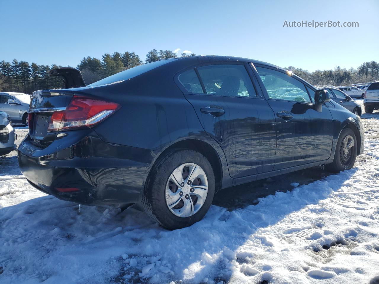 2013 Honda Civic Lx Black vin: 2HGFB2F59DH572416