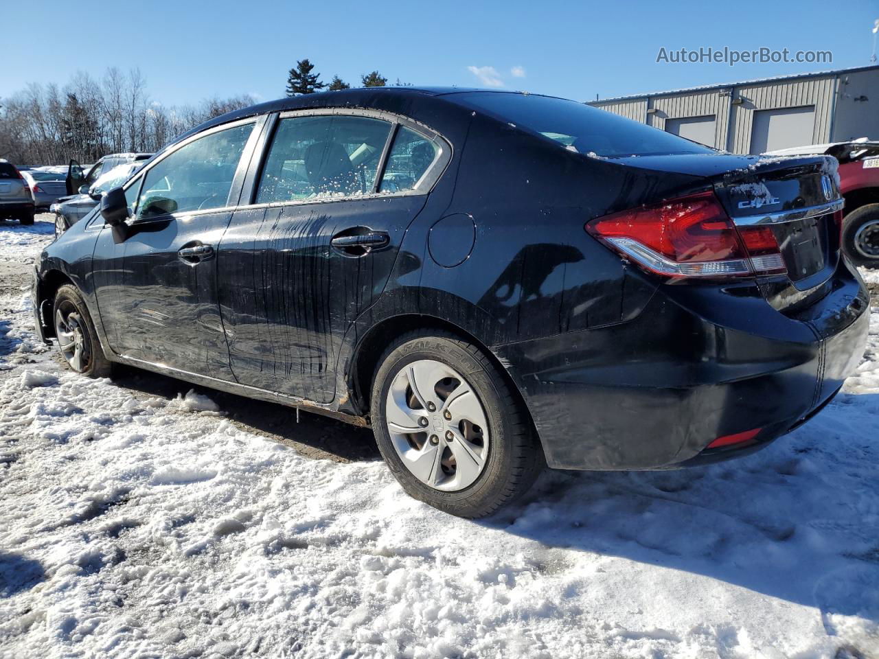 2013 Honda Civic Lx Black vin: 2HGFB2F59DH572416