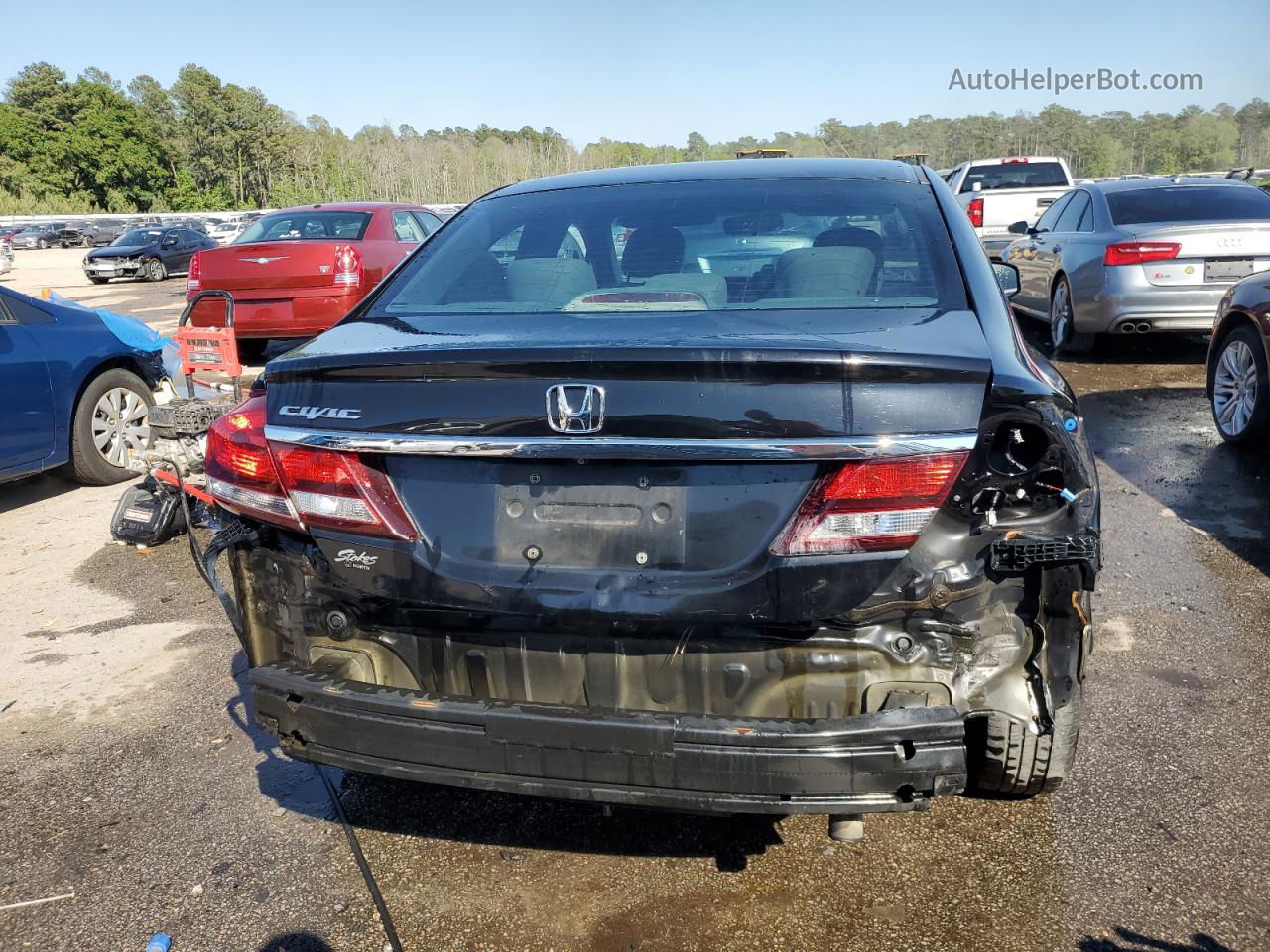 2013 Honda Civic Lx Black vin: 2HGFB2F59DH583190