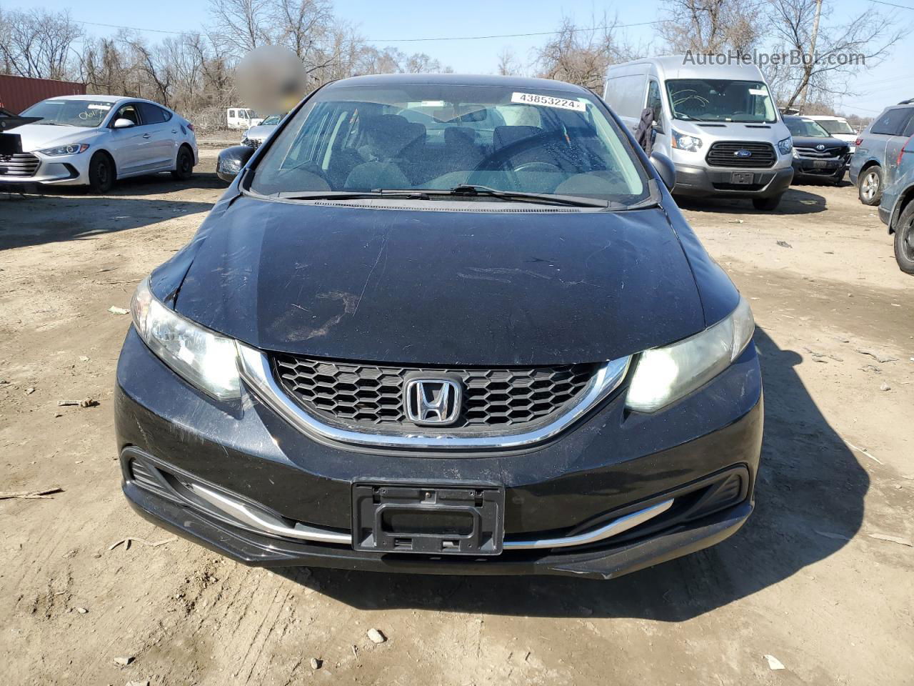 2013 Honda Civic Lx Black vin: 2HGFB2F59DH597753