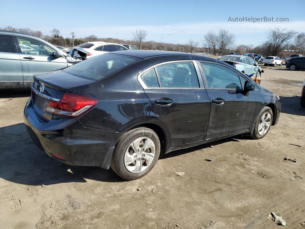 2013 Honda Civic Lx Black vin: 2HGFB2F59DH597753