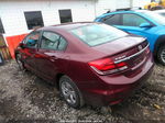 2014 Honda Civic Lx Red vin: 2HGFB2F59EH504604