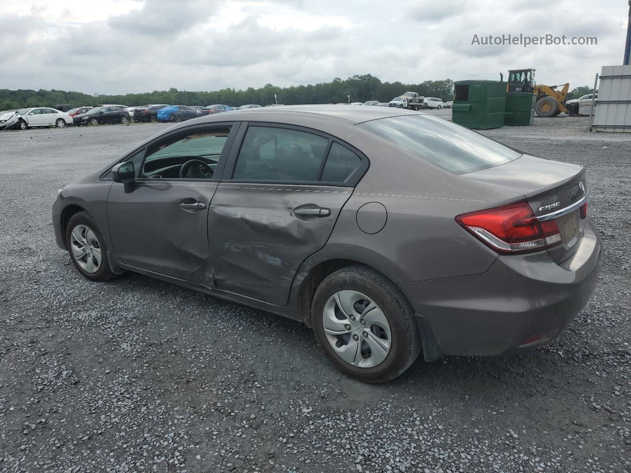 2014 Honda Civic Lx Gray vin: 2HGFB2F59EH528109