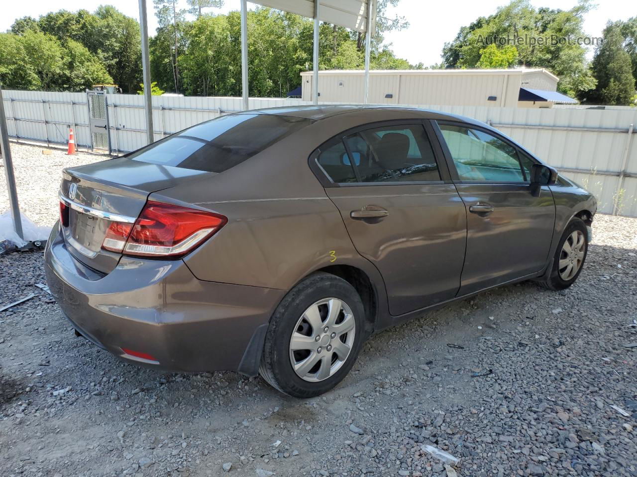 2014 Honda Civic Lx Gray vin: 2HGFB2F59EH534069