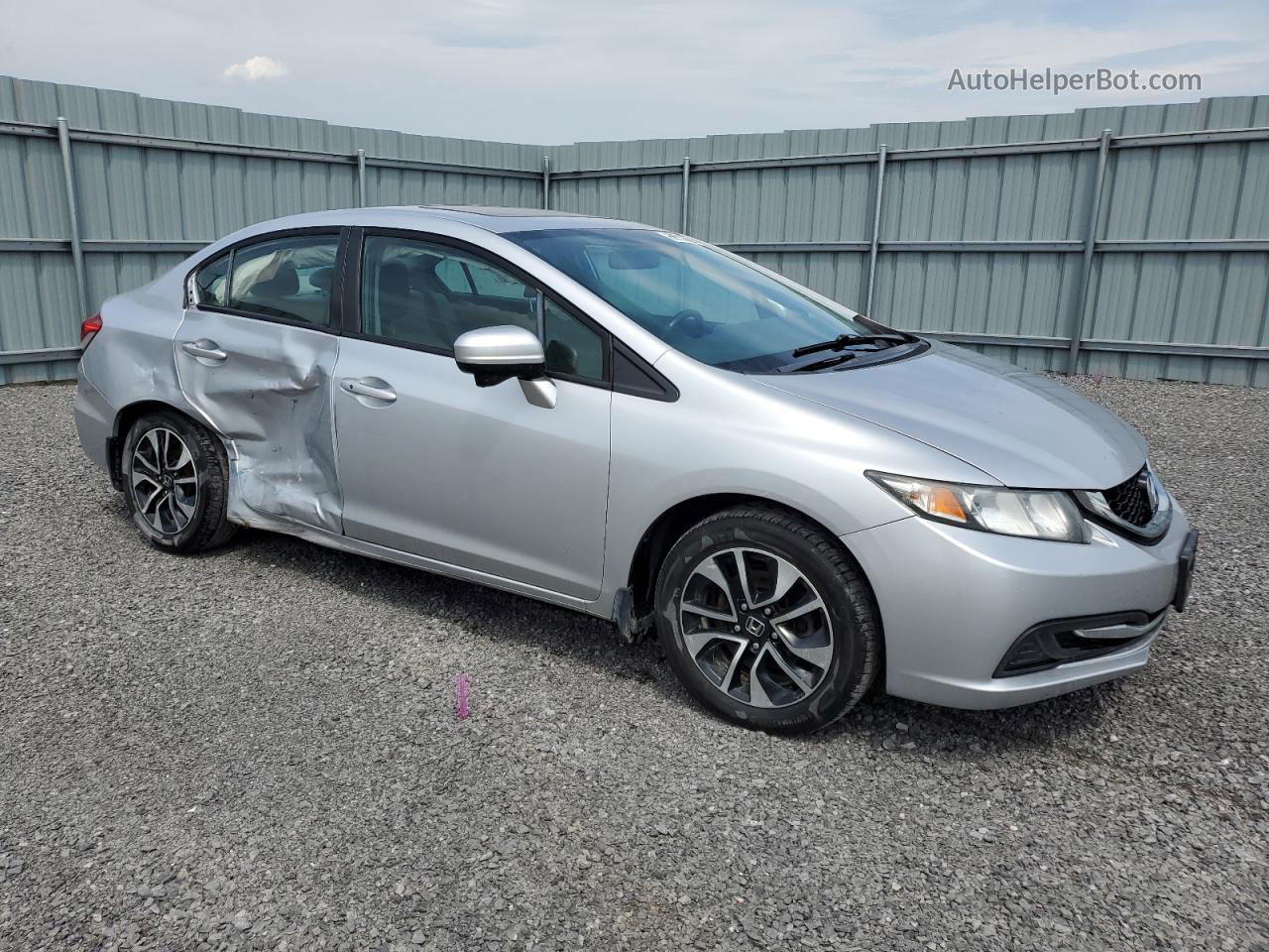 2015 Honda Civic Lx Silver vin: 2HGFB2F59FH021048