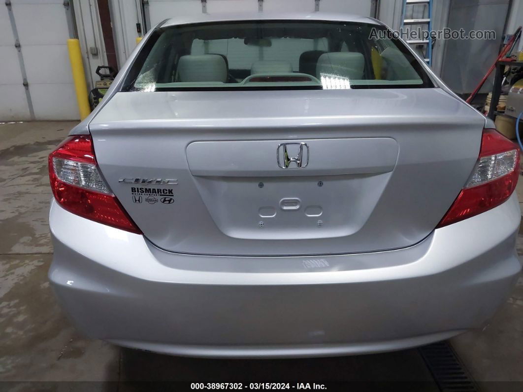 2012 Honda Civic Lx Silver vin: 2HGFB2F5XCH333696