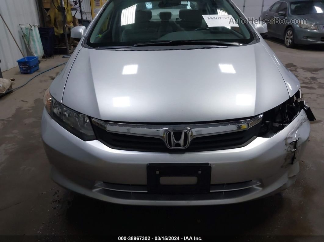 2012 Honda Civic Lx Silver vin: 2HGFB2F5XCH333696