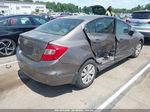 2012 Honda Civic Lx Gray vin: 2HGFB2F5XCH514748