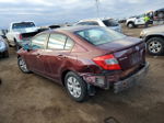 2012 Honda Civic Lx Red vin: 2HGFB2F5XCH531582