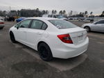 2012 Honda Civic Lx White vin: 2HGFB2F5XCH561486