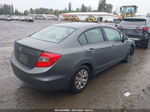 2012 Honda Civic Lx Gray vin: 2HGFB2F5XCH602036