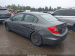 2012 Honda Civic Lx Gray vin: 2HGFB2F5XCH602036