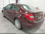 2012 Honda Civic Lx Red vin: 2HGFB2F5XCH607558