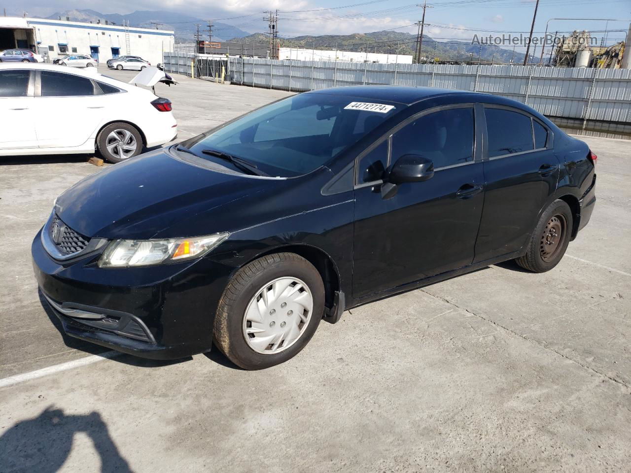 2013 Honda Civic Lx Black vin: 2HGFB2F5XDH301977