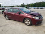 2013 Honda Civic Lx Бордовый vin: 2HGFB2F5XDH564650