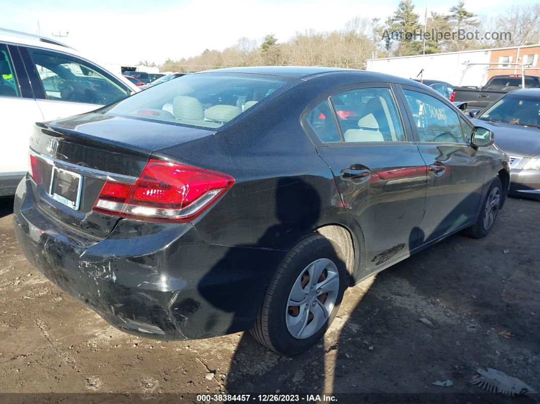 2013 Honda Civic Lx Black vin: 2HGFB2F5XDH565815