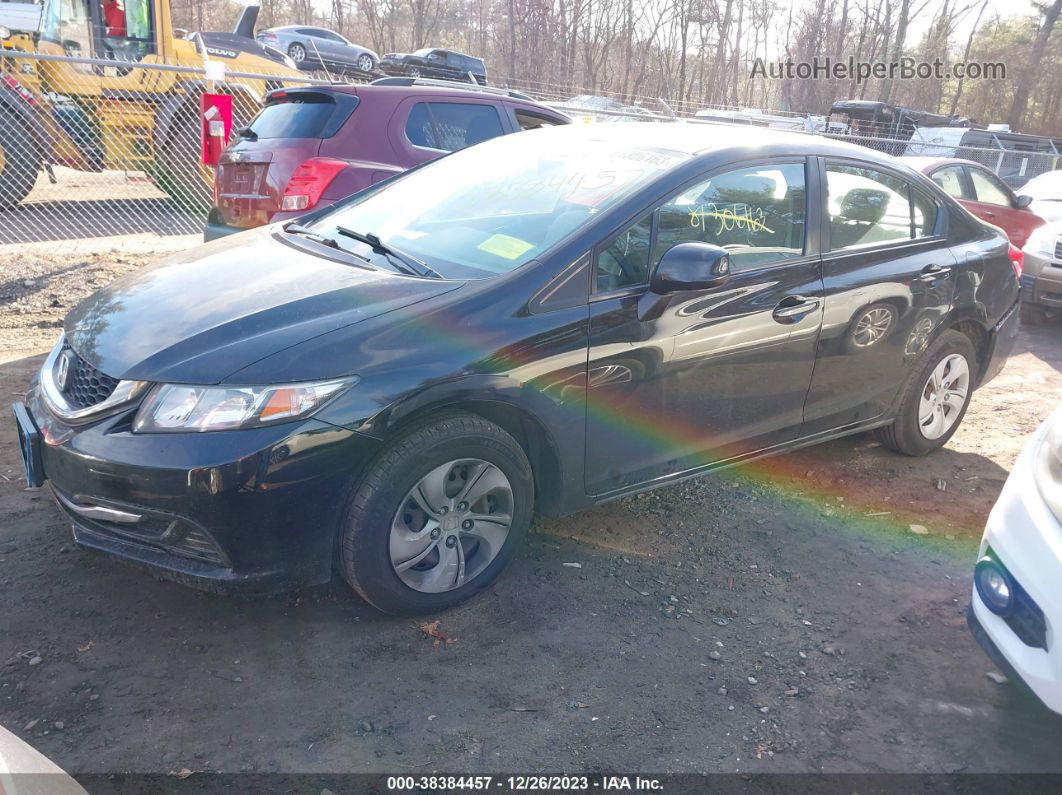 2013 Honda Civic Lx Black vin: 2HGFB2F5XDH565815