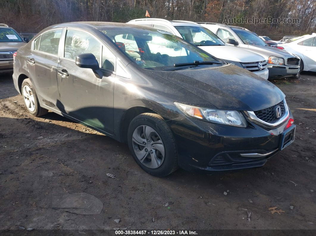 2013 Honda Civic Lx Black vin: 2HGFB2F5XDH565815