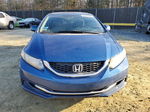 2013 Honda Civic Lx Blue vin: 2HGFB2F5XDH571744