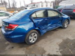 2013 Honda Civic Lx Blue vin: 2HGFB2F5XDH577351