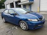 2014 Honda Civic Lx Blue vin: 2HGFB2F5XEH501422