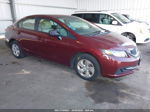 2014 Honda Civic Sedan Lx Темно-бордовый vin: 2HGFB2F5XEH519130