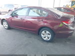 2014 Honda Civic Sedan Lx Maroon vin: 2HGFB2F5XEH519130