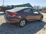 2014 Honda Civic Lx Maroon vin: 2HGFB2F5XEH519158