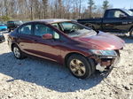 2014 Honda Civic Lx Темно-бордовый vin: 2HGFB2F5XEH519158