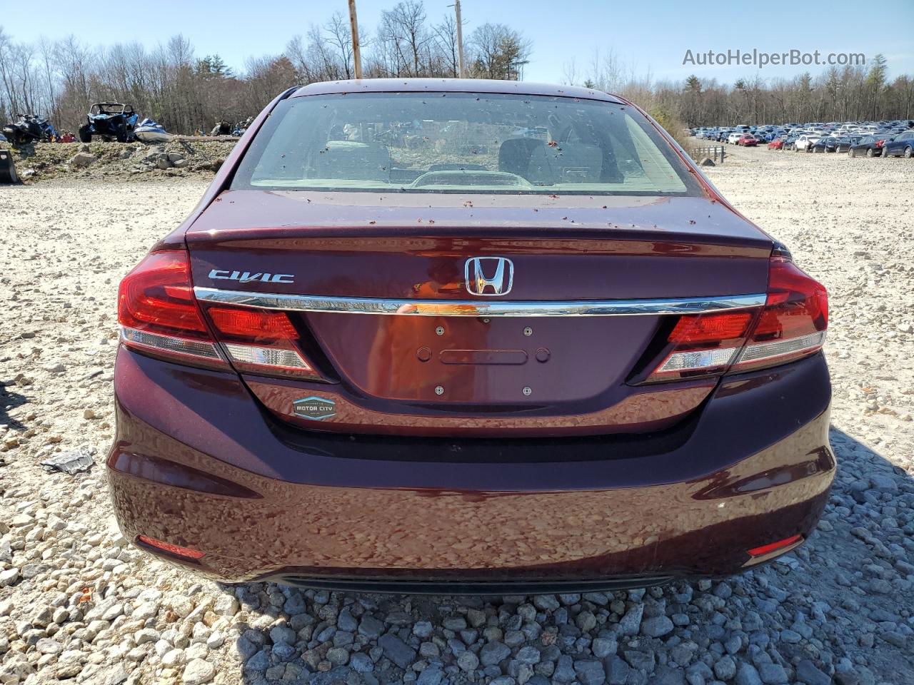 2014 Honda Civic Lx Темно-бордовый vin: 2HGFB2F5XEH519158