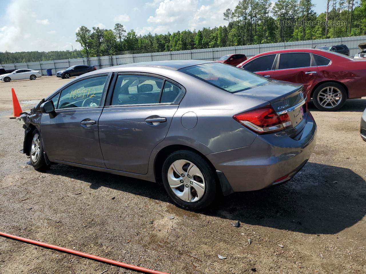 2014 Honda Civic Lx Gray vin: 2HGFB2F5XEH530645