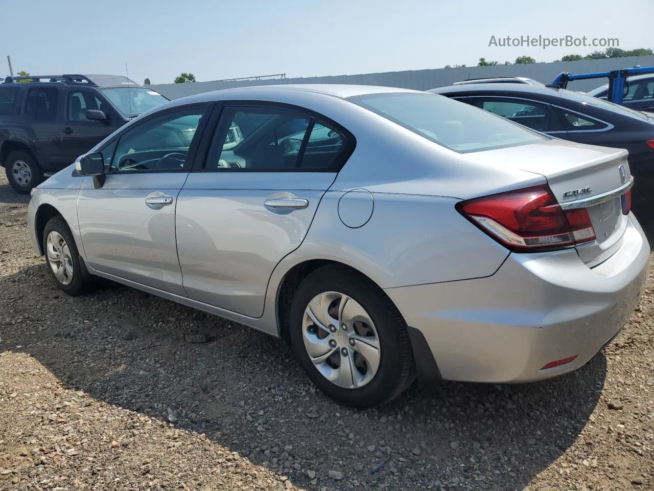 2014 Honda Civic Lx Серебряный vin: 2HGFB2F5XEH549051