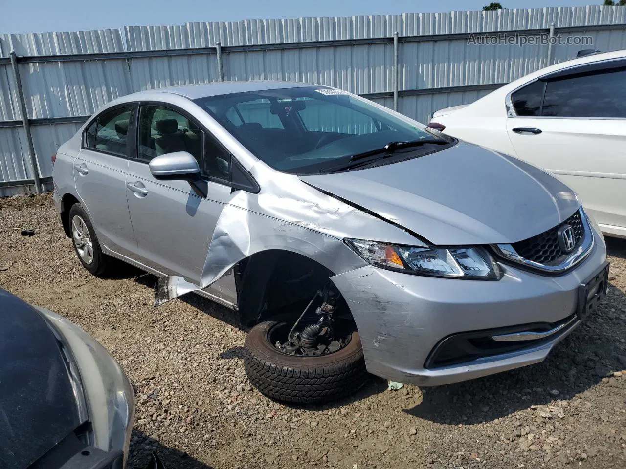 2014 Honda Civic Lx Серебряный vin: 2HGFB2F5XEH549051