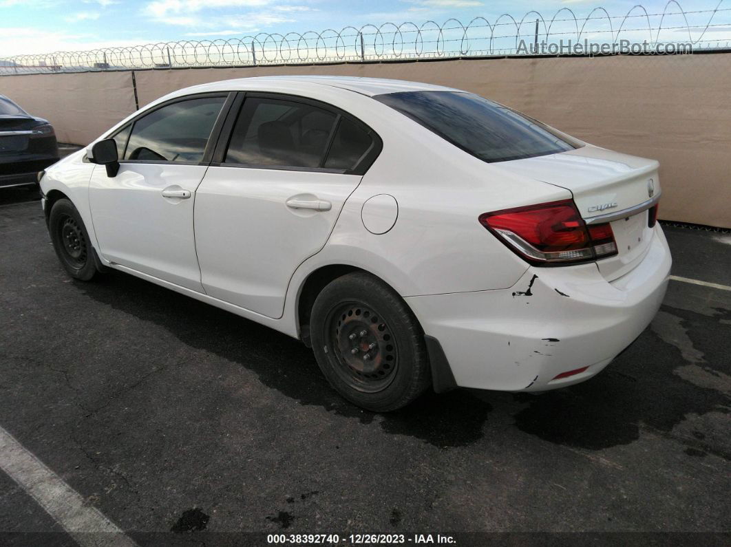 2015 Honda Civic Lx White vin: 2HGFB2F5XFH530257