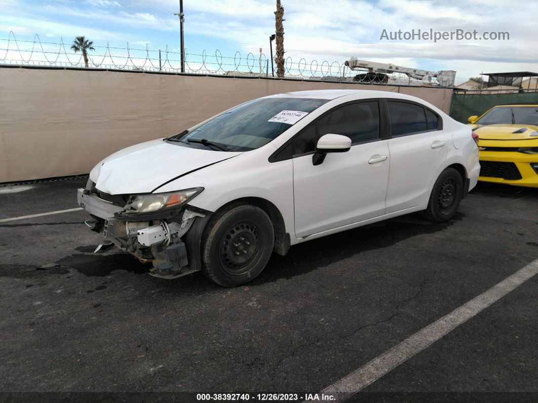 2015 Honda Civic Lx White vin: 2HGFB2F5XFH530257