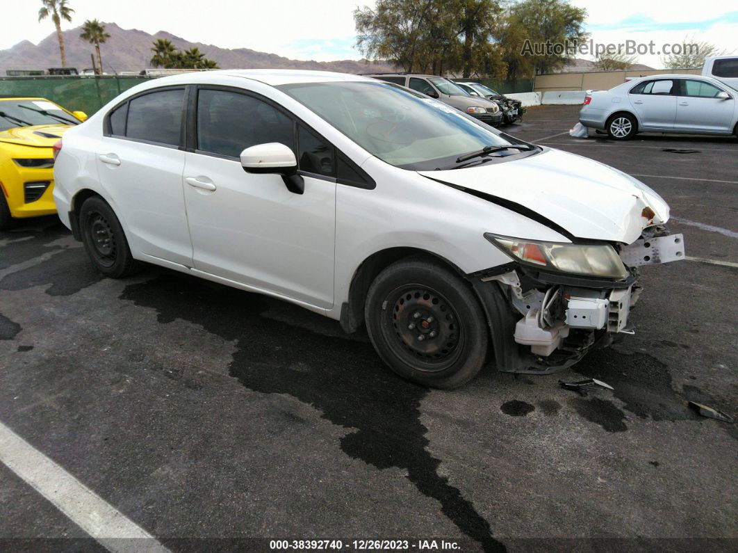 2015 Honda Civic Lx White vin: 2HGFB2F5XFH530257