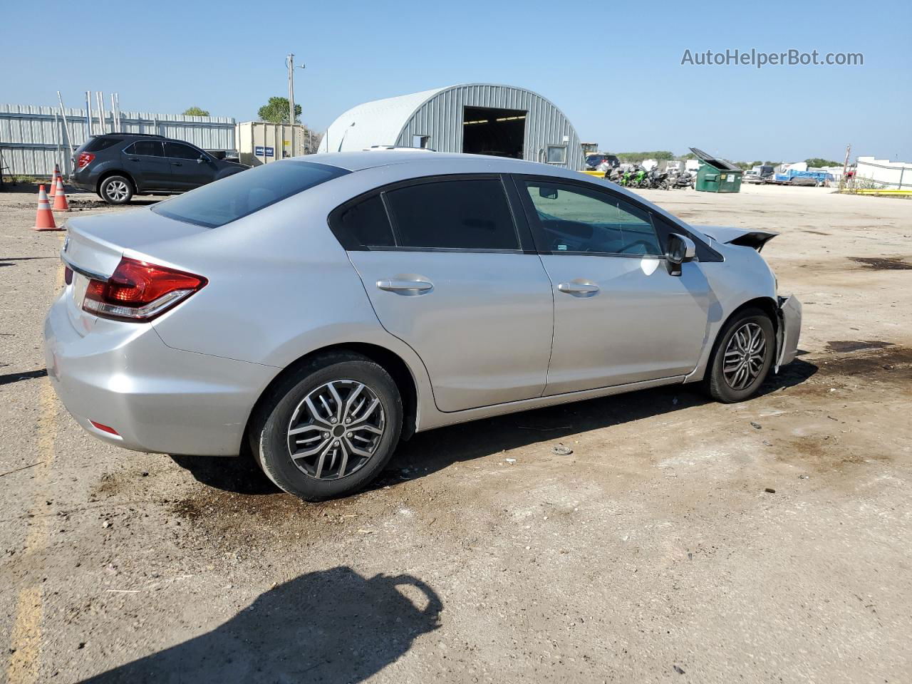 2015 Honda Civic Lx Silver vin: 2HGFB2F5XFH533448