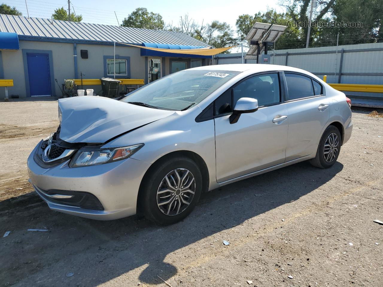 2015 Honda Civic Lx Silver vin: 2HGFB2F5XFH533448