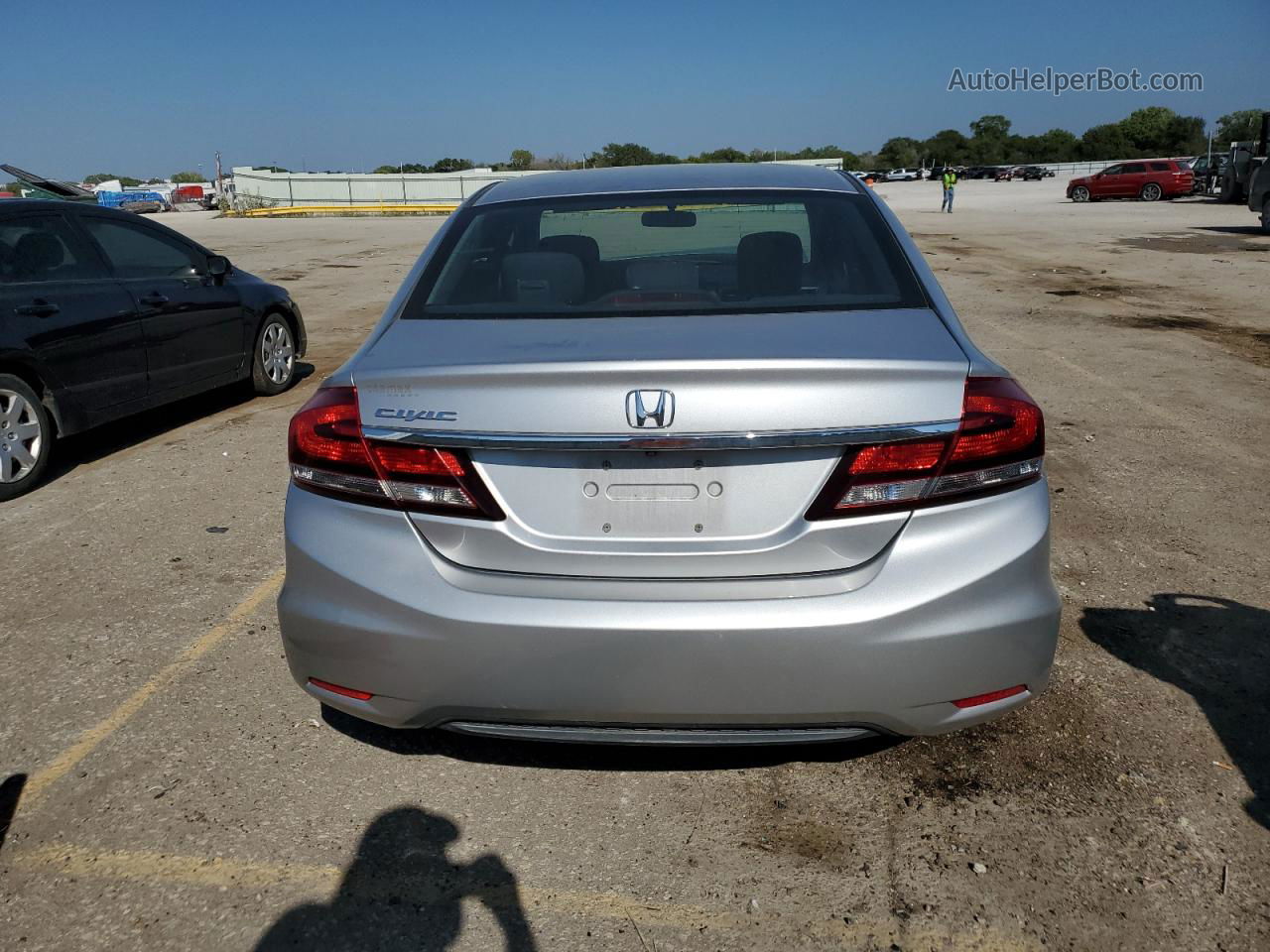 2015 Honda Civic Lx Silver vin: 2HGFB2F5XFH533448