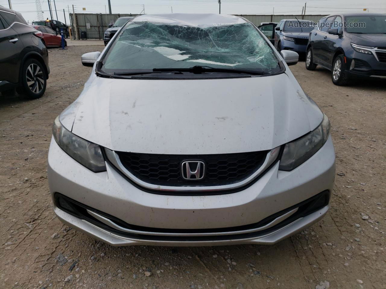 2015 Honda Civic Lx Silver vin: 2HGFB2F5XFH544479